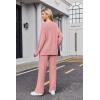 Ekouaer Womens Pajama Sets Fuzzy Fleece Sleepwear Long Sleeve Pjs 2 Piece Lounge Set Fall Outfits Sweater Nightwear S-XXL(Taro)