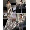 Ekouaer Womens Pajama Sets Fuzzy Fleece Sleepwear Long Sleeve Pjs 2 Piece Lounge Set Fall Outfits Sweater Nightwear S-XXL(White)