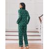 Ekouaer Womens Pajama Sets Long Sleeve Sleepwear Soft Button Down Pjs 2 Piece Loungewear witn Pants S-XXL(Green Elk)