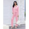 Ekouaer Womens Pajama Sets Long Sleeve Sleepwear Soft Button Down Pjs 2 Piece Loungewear witn Pants S-XXL(Pink)