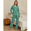 Ekouaer Women’s Pajamas Sets 2 piece PJs V Neck Long Sleeve Sleepwear Comfy Pants Loungewear with Pocket(Christmas Green Elf)