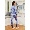 Ekouaer Womens Pajamas Sets Long Sleeve Tops with Jogger Pants Soft Pjs Lounge Set Outfits with Pockets(Blue Star)