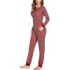 Ekouaer Womens Pajamas Sets Long Sleeve Tops with Jogger Pants Soft Pjs Lounge Set Outfits with Pockets(Snowflake)