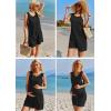 Ekouaer Womens Romper Summer Sleeveless Jumpsuit Casual Short Overalls with Pocket 2025(Black)