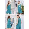 Ekouaer Womens Romper Summer Sleeveless Jumpsuit Casual Short Overalls with Pocket 2025(Deep Blue)
