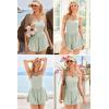 Ekouaer Womens Summer Sleeveless Workout Rompers Athletic Jumpsuit Double Lined Shorts One Piece Gym Yoga Clothes XS-XL(Light Green)
