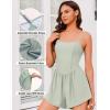 Ekouaer Womens Summer Sleeveless Workout Rompers Athletic Jumpsuit Double Lined Shorts One Piece Gym Yoga Clothes XS-XL(Light Green)