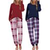Navy Plaid+wine Plaid