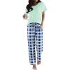 Blue White Plaid
