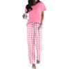 Pink-white Plaid