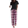 Purple-white Plaid