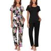 Black Floral+black