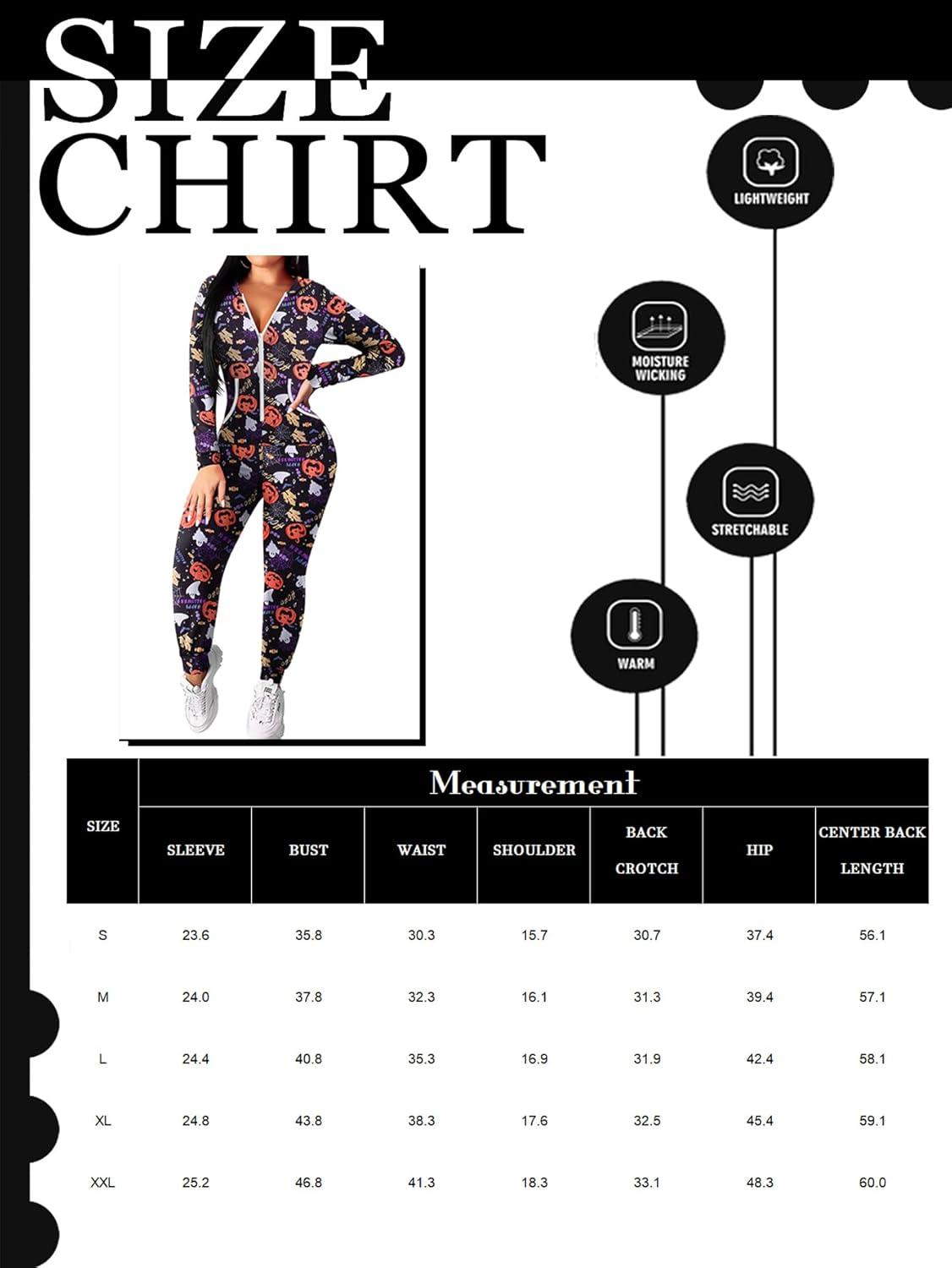 imageEkouaer Christmas Onesie for Women Hooded Jumpsuit Long Sleeve Zip Up One Piece Pajamas Novelty SleepwearHalloween Pumpkin