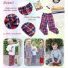 Ekouaer Boys Pajama Pants Long Sleep Soft Elastic Waist Bottoms Plaid Lounge With 2 Pockets 4-14 Years(Red Blue Plaid)