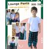 Ekouaer Boys Pajama Pants Long Sleep Soft Elastic Waist Bottoms Plaid Lounge With 2 Pockets 4-14 Years(Yarn Dyed Lattice8)