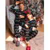 Ekouaer Christmas Matching Onesie for Couples Zipper One Piece Pajamas Adult Hooded Jumpsuit with Pockets(Christmas Lights)
