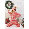 Ekouaer Christmas Onesie for Women Hooded Jumpsuit Long Sleeve Zip Up One Piece Pajamas Novelty Sleepwear(Christmas Red Snowflake)