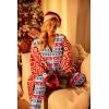 Ekouaer Christmas Onesie for Women Hooded Jumpsuit Long Sleeve Zip Up One Piece Pajamas Novelty Sleepwear(Christmas Snowflakes&elk)