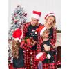 Ekouaer Christmas Pajamas for Family Long Sleeve Pjs Matching Sets with Plaid Pants Soft Sleepwear Loungewear(A-red Black Plaid)