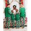 Ekouaer Christmas Pajamas for Family Long Sleeve Pjs Matching Sets with Plaid Pants Soft Sleepwear Loungewear(Green Hohoho)