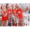 Ekouaer Christmas Pajamas for Family Long Sleeve Pjs Matching Sets with Plaid Pants Soft Sleepwear Loungewear(Red Christmas Elk)