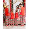 Ekouaer Christmas Pajamas for Family Long Sleeve Pjs Matching Sets with Plaid Pants Soft Sleepwear Loungewear(Red Christmas Elk)