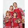 Ekouaer Christmas Pajamas for Family Long Sleeve Pjs Matching Sets with Plaid Pants Soft Sleepwear Loungewear(Red Christmas Tree)
