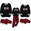 Ekouaer Family Christmas Pajamas Matching Sets Long Sleeve Couple Pjs Holiday Sleepwear Soft Loungewear with Pockets(Black Red Plaid)