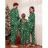 Ekouaer Family Christmas Pajamas Matching Sets Long Sleeve Couple Pjs Holiday Sleepwear Soft Loungewear with Pockets(Green-christmas)