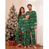 Ekouaer Family Christmas Pajamas Matching Sets Long Sleeve Couple Pjs Holiday Sleepwear Soft Loungewear with Pockets(Green-christmas)