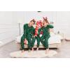 Ekouaer Family Matching Pajamas Christmas Sleepwear Long Sleeve Sleep Shirt with Plaid Pants Soft Loungewear Pjs Set S-XXL(Christmas Cane Candy)