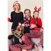 Ekouaer Family Matching Pajamas Christmas Sleepwear Long Sleeve Sleep Shirt with Plaid Pants Soft Loungewear Pjs Set S-XXL(Christmas Plaid)