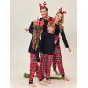 Ekouaer Family Matching Pajamas Christmas Sleepwear Long Sleeve Sleep Shirt with Plaid Pants Soft Loungewear Pjs Set S-XXL(Christmas Plaid)