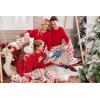 Ekouaer Family Matching Pajamas Christmas Sleepwear Long Sleeve Sleep Shirt with Plaid Pants Soft Loungewear Pjs Set S-XXL(Christmas Print)