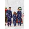 Ekouaer Family Matching Pajamas Christmas Sleepwear Long Sleeve Sleep Shirt with Plaid Pants Soft Loungewear Pjs Set S-XXL(Christmas Snowman Snowflake)