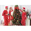 Ekouaer Family Matching Pajamas Christmas Sleepwear Long Sleeve Sleep Shirt with Plaid Pants Soft Loungewear Pjs Set S-XXL(Santa Claus Gingerbread Man)
