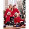 Ekouaer Family Matching Pajamas Christmas Sleepwear Long Sleeve Sleep Shirt with Plaid Pants Soft Loungewear Pjs Set S-XXL(Snowman)