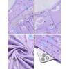 Ekouaer Nightgowns for Women Long Sleeve Sleepshirt Button Nightshirt Floral Sleepwear Night Dress with Pockets S-XXXL(Black Leaf & Butterfly)