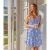 Ekouaer Nightgowns for Women Sleeveless Sleep Shirt Tank Night Gown V Neck Chemise Pleated Night Shirt Soft Sleep Dress(Starry Dreams With Bears)