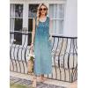 Ekouaer Nightgowns for Women Sleeveless Sleepshirt Long Print House Dress Tank Nightshirt Maxi Casual Dress with Pockets(Green Flower Branches)