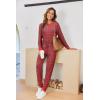 Ekouaer Pajamas For Women Comfy Long Sleeve Jogger Set Lounge Pjs Set With Pockets(Christmas Plaid)
