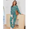 Ekouaer Pajamas For Women Comfy Long Sleeve Jogger Set Lounge Pjs Set With Pockets(Santa Claus Head)