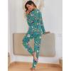 Ekouaer Pajamas For Women Comfy Long Sleeve Jogger Set Lounge Pjs Set With Pockets(Santa Claus Head)