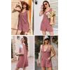 Ekouaer Rompers for Women Summer Shorts Loose Jumpsuit Waffle Casual 2026 Beach Outfits Vacation Clothes(Cassis)