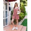 Ekouaer Rompers for Women Summer Shorts Loose Jumpsuit Waffle Casual 2026 Beach Outfits Vacation Clothes(Cassis)