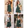 Ekouaer Rompers for Women Summer Shorts Loose Jumpsuit Waffle Casual 2026 Beach Outfits Vacation Clothes(Green)