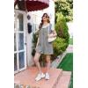 Ekouaer Rompers for Women Summer Shorts Loose Jumpsuit Waffle Casual 2026 Beach Outfits Vacation Clothes(Light Grey)