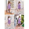 Ekouaer Rompers for Women Summer Shorts Loose Jumpsuit Waffle Casual 2026 Beach Outfits Vacation Clothes(Lilac)