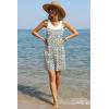 Ekouaer Summer Rompers for Women Floral Beach Sleeveless Shorts Overalls Boho Outfits 2026 Jumpsuit With Pockets(A-white Floral Print)