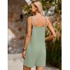 Ekouaer Summer Rompers for Women Floral Beach Sleeveless Shorts Overalls Boho Outfits 2026 Jumpsuit With Pockets(Light Green)